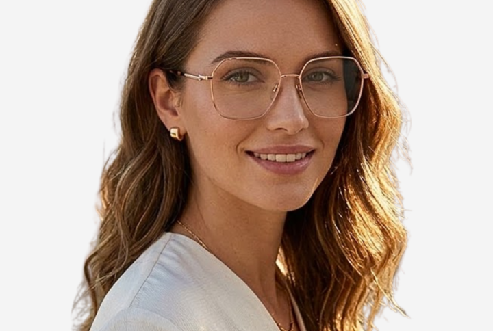 Bottega Veneta Square Metal Sunglasses Shiny Rose Gold